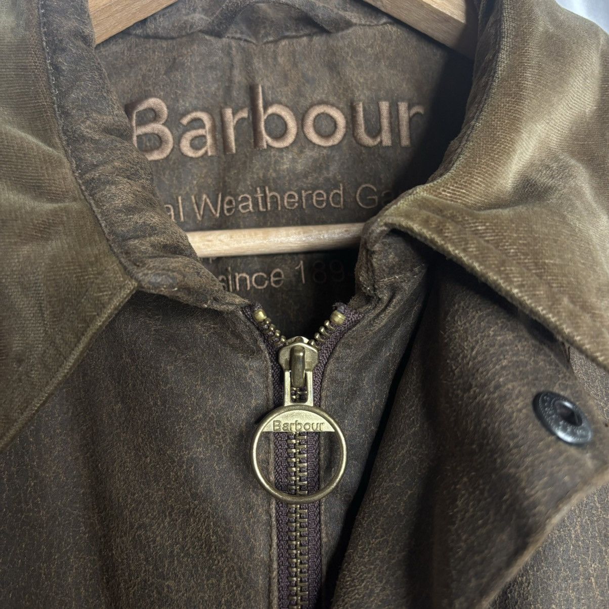 Barbour Waxed Barbour jacket waterproof natural weathered garment Size US M / EU 48-50 / 2 - 5 Thumbnail