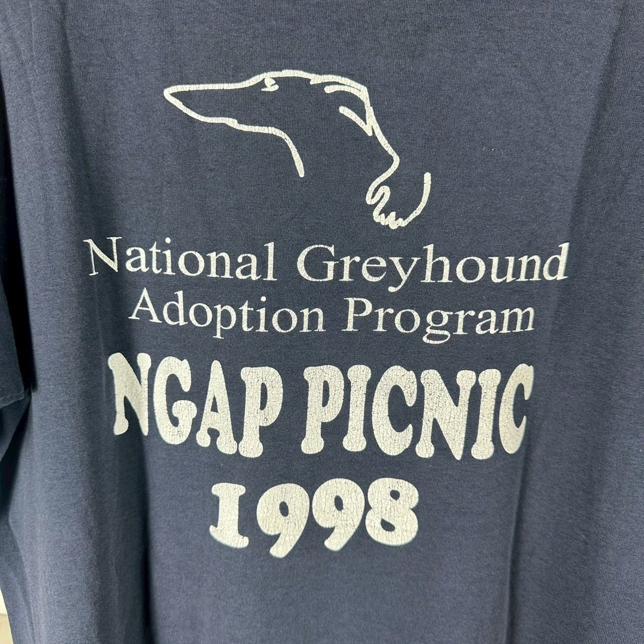 Vintage Vintage 1998 NGAP Greyhound Adoption Program Dog T-shirt Size US XL / EU 56 / 4 - 4 Thumbnail