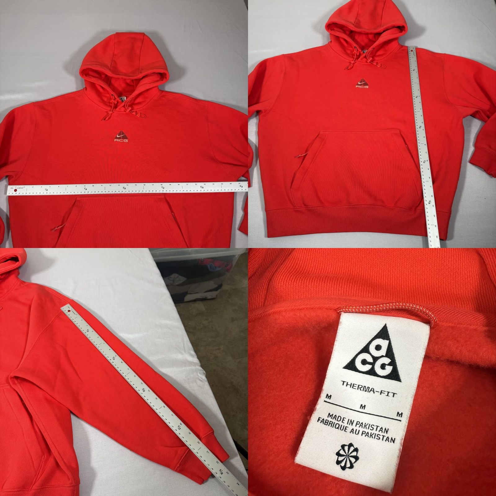 Nike Nike Hoodie Mens Medium Red ACG Therma-FIT Pullover Fleece Sweatshirt Outdoor Hike Size US M / EU 48-50 / 2 - 8 Thumbnail