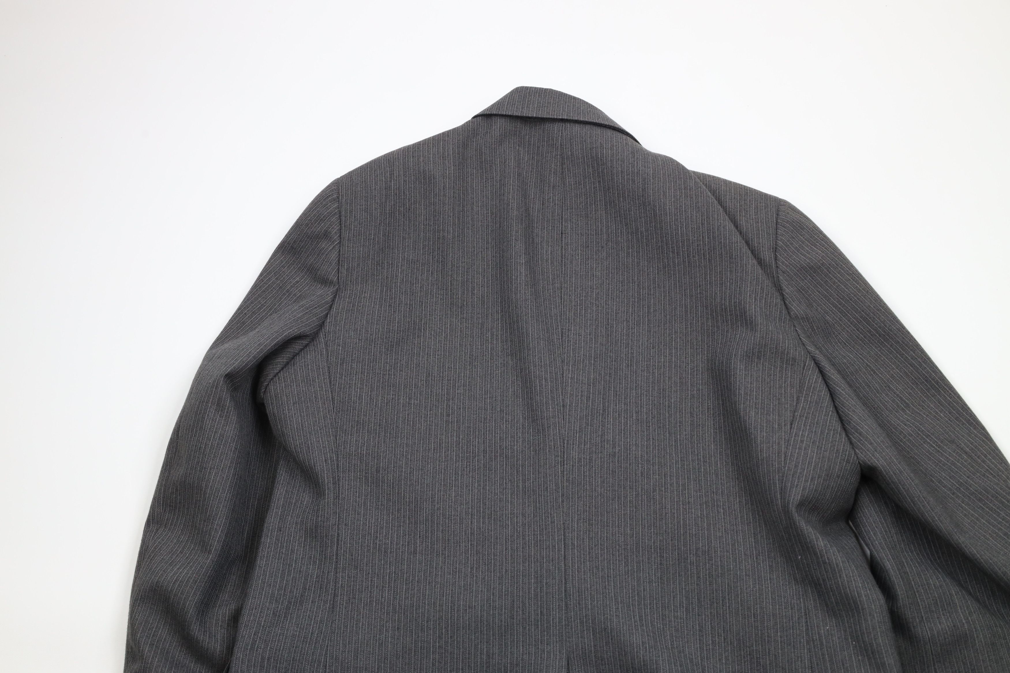 Vintage Vintage 70s Streetwear 3 Piece Wool Pinstriped Wedding Suit Size 44R - 7 Thumbnail