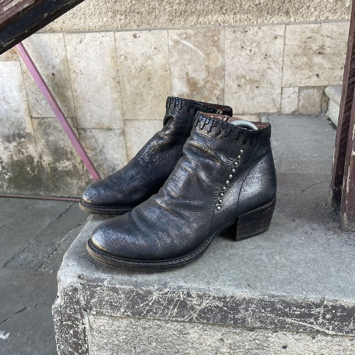 A.S.98 Vintage A.S 98 Biker Leather Ankle Boots Size US 8 / IT 38 - 1 Thumbnail