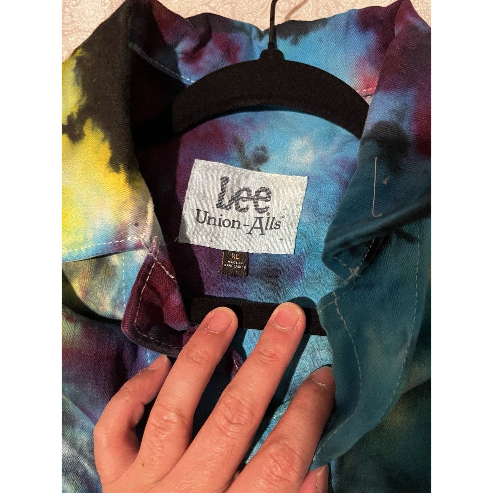 Lee Lee Union Alls Coveralls XL Tie Dye Workwear Jumpsuit Size US 40 / EU 56 - 5 Thumbnail