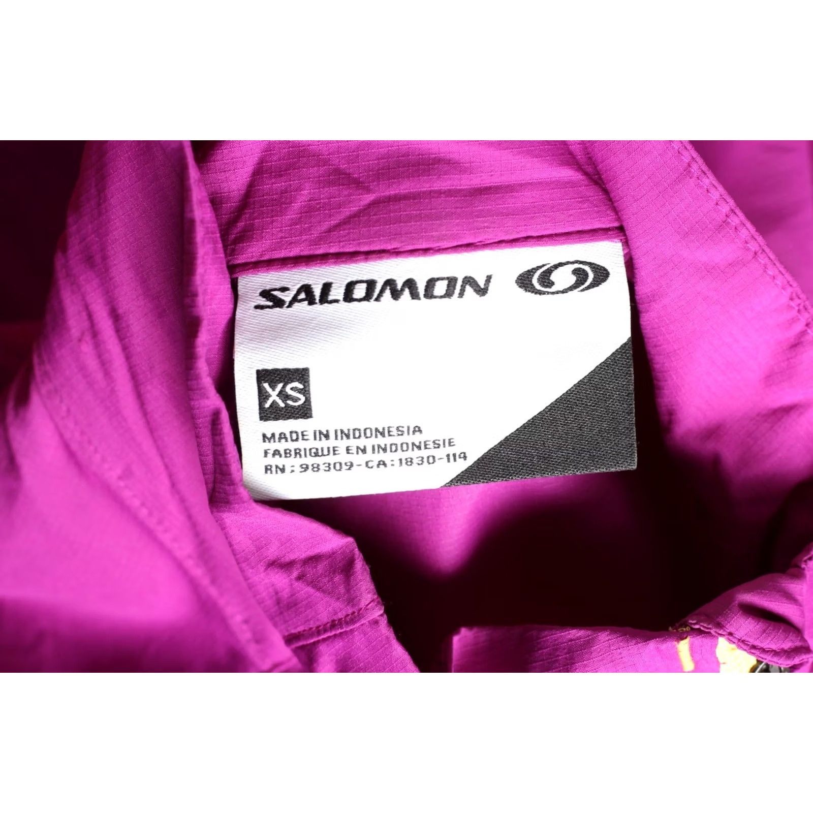 Salomon Salomon CLIMA WIND Lightweight Active Running Jacket Women XS Pink Windbreaker Regular Long Sleeve Zip Jacket Size XS / US 0-2 / IT 36-38 - 5 Thumbnail