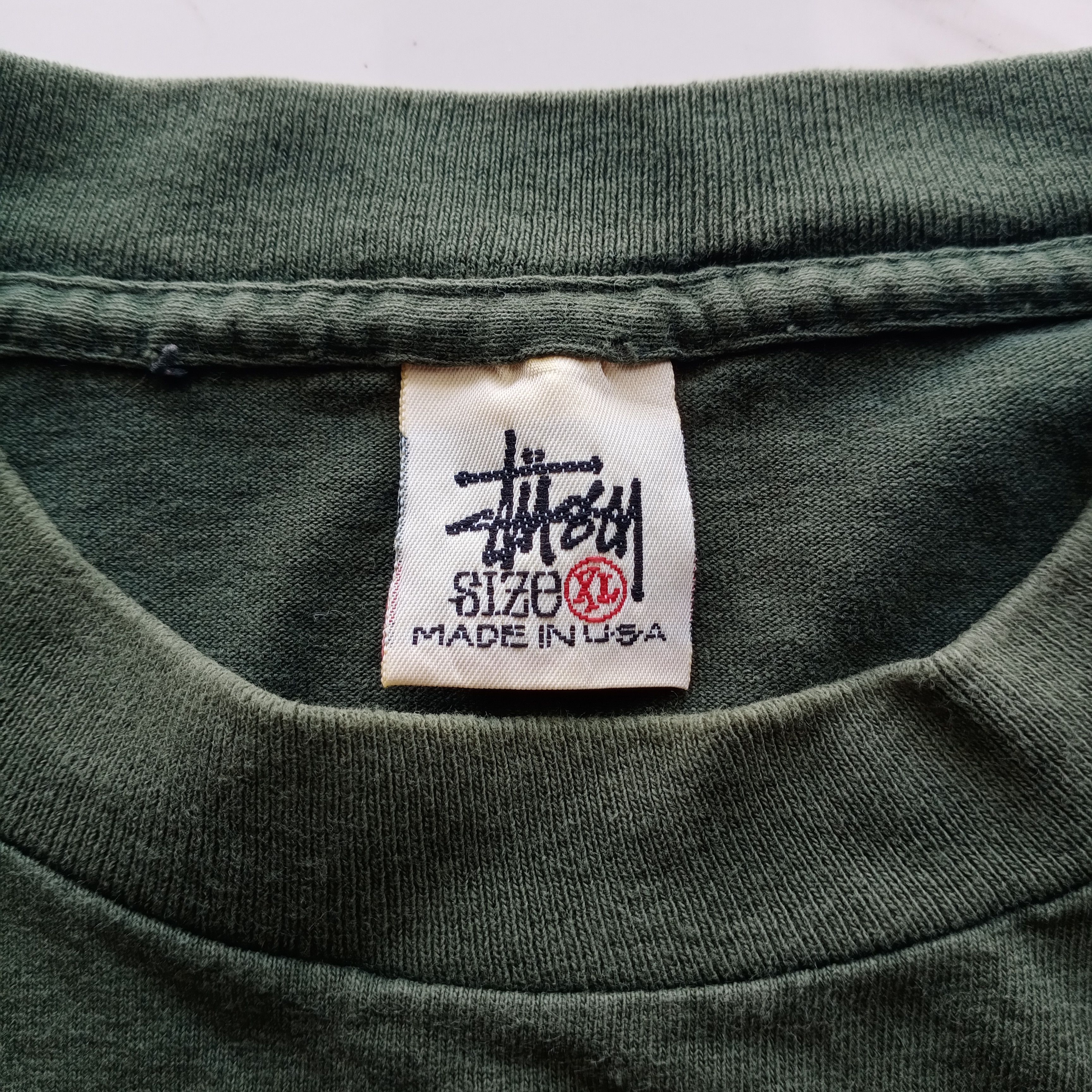 Stussy Vintage 90s Stussy Made In USA Single Stitch Big Logo tee XL Size US XL / EU 56 / 4 - 3 Thumbnail