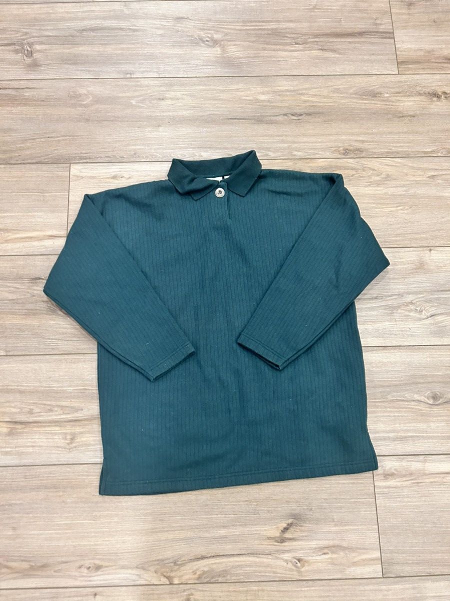 Vintage Green vintage 90s long sleeve knit shirt Size US L / EU 52-54 / 3 - 2 Thumbnail