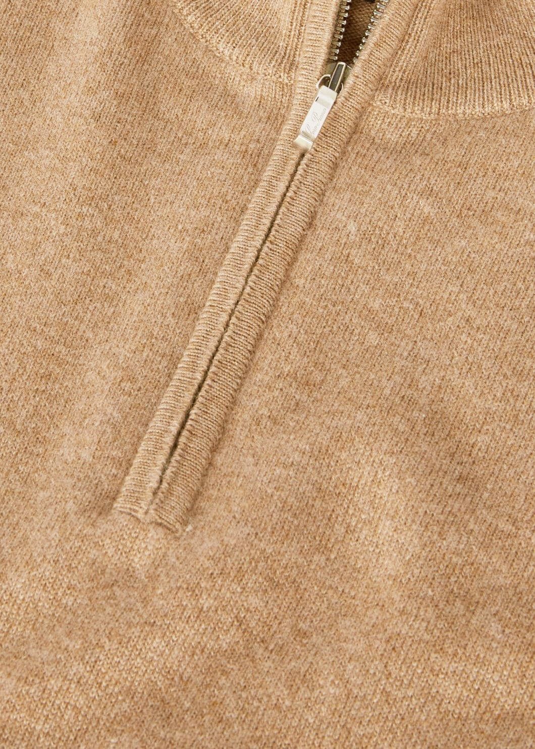 Loro Piana o1w1db10725 FAN1203 Classic Half-Zip Sweater in Brown Size US S / EU 44-46 / 1 - 6 Thumbnail