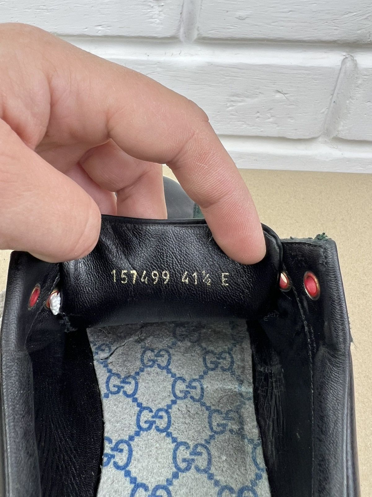 Gucci GUCCI Sneakers Low Top Leather Boulevard Logo Black Men's Size US 8 / EU 41 - 17 Thumbnail