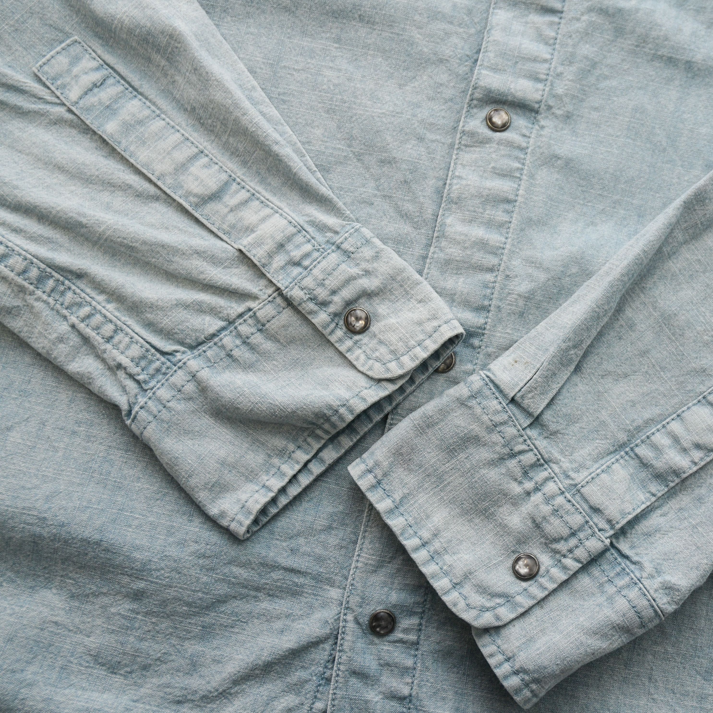55DSL 90s 55 DSL distressed Diesel Very Rare Faded Denim Shirt Size US L / EU 52-54 / 3 - 9 Thumbnail