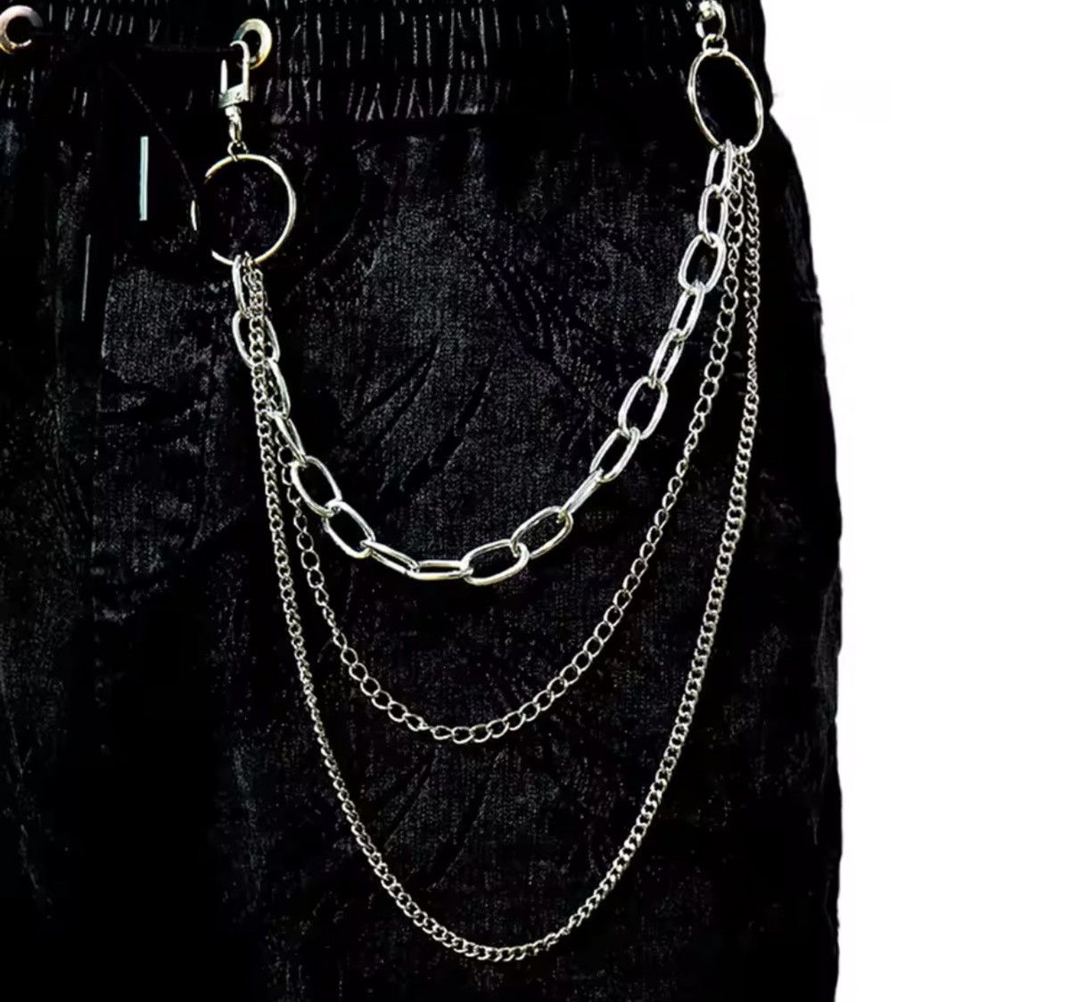 Jewelry MULTI-Layer Charm Pant Chain • Cyber Y2K Grunge Size ONE SIZE - 1 Thumbnail