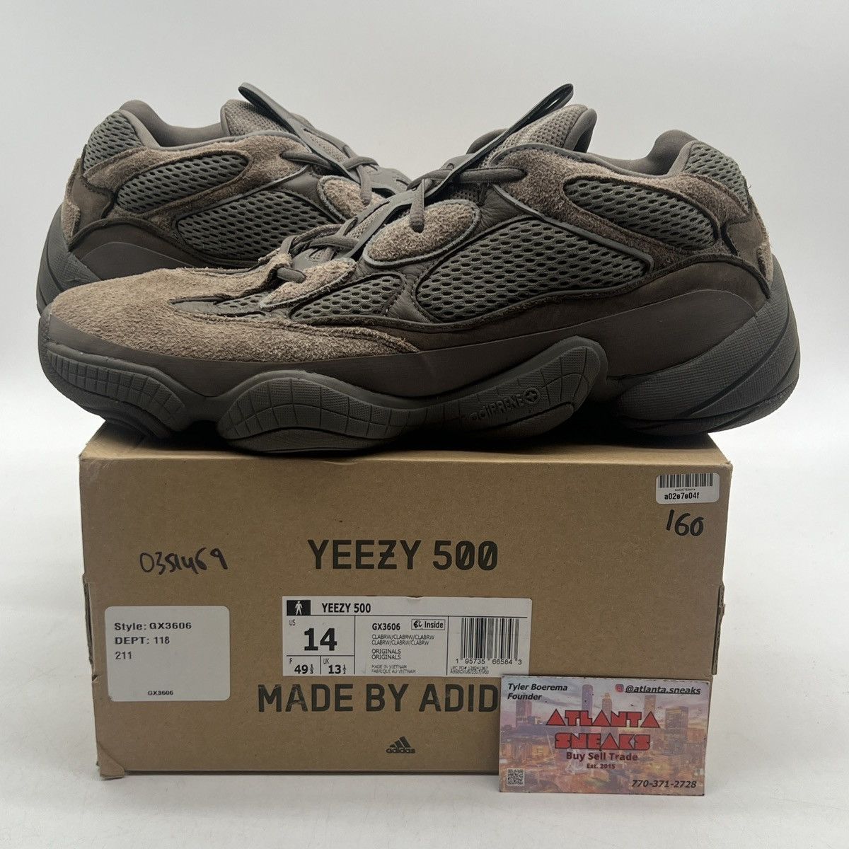Adidas Yeezy 500 brown clay Size US 14 / EU 47 - 1 Thumbnail
