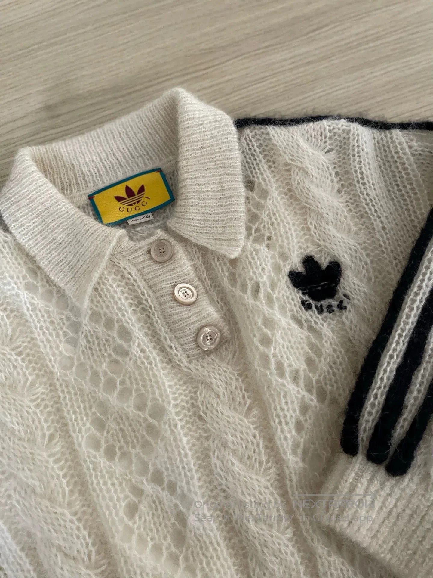 Gucci Gucci Adidas Collaboration Knit Sweater L . Size US L / EU 52-54 / 3 - 4 Thumbnail