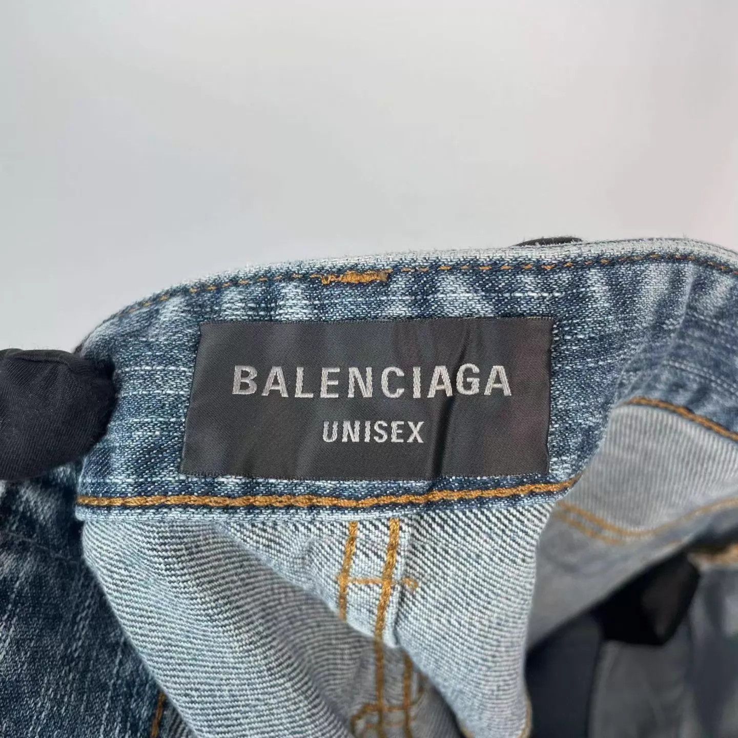 Balenciaga Balenciaga Totem Drawstring Oversize Denim Pants Size S Size US 29 - 4 Thumbnail