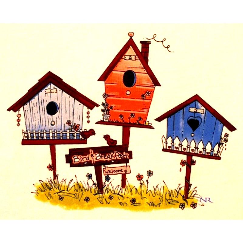 Northern Reflections Northern Reflections XS T-Shirt Birdhouses White NOS/wTag Size XS / US 0-2 / IT 36-38 - 2 Thumbnail