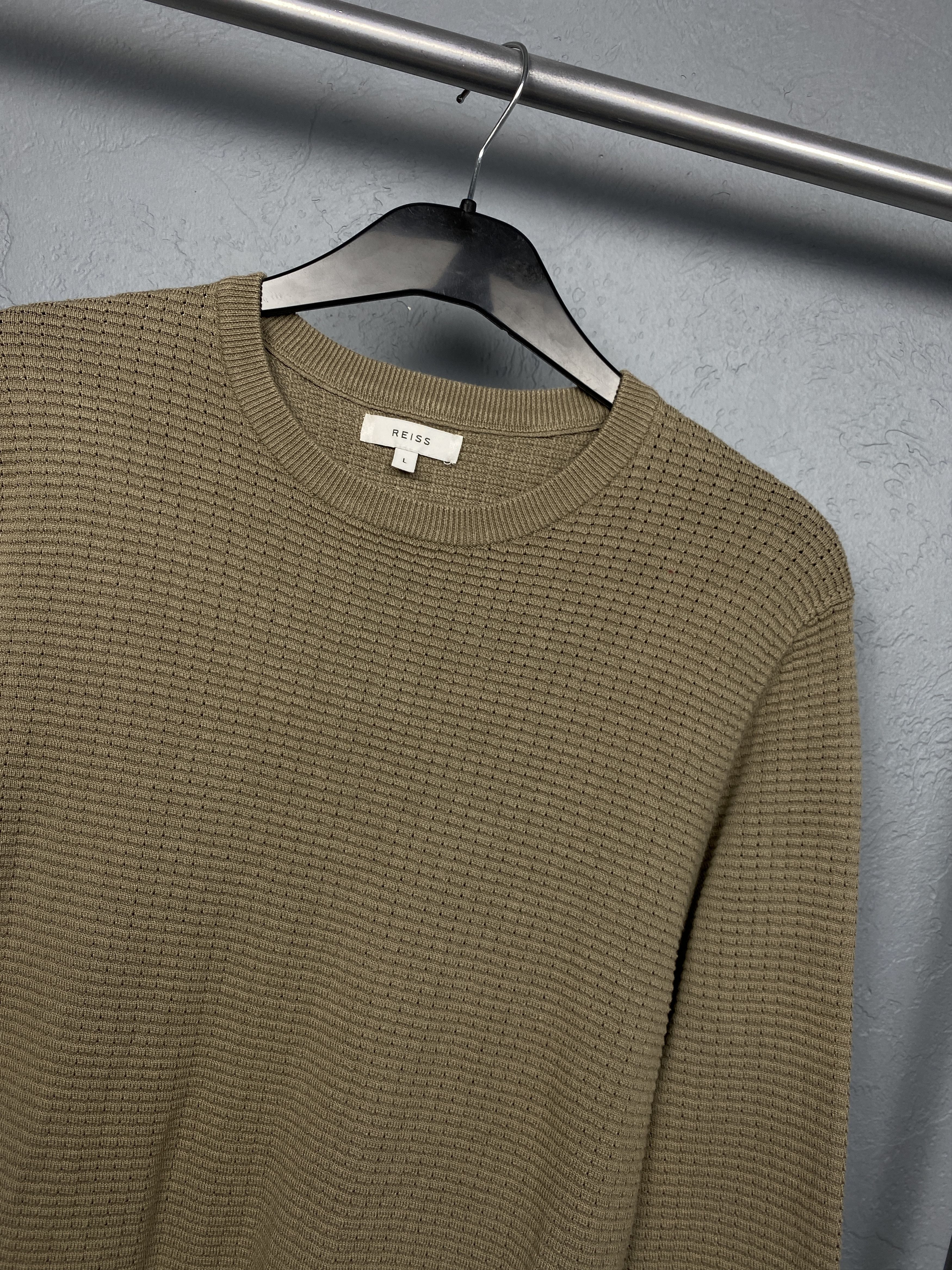 Reiss Reiss Vintage Mens Crew Neck Sweater Size US L / EU 52-54 / 3 - 2 Thumbnail