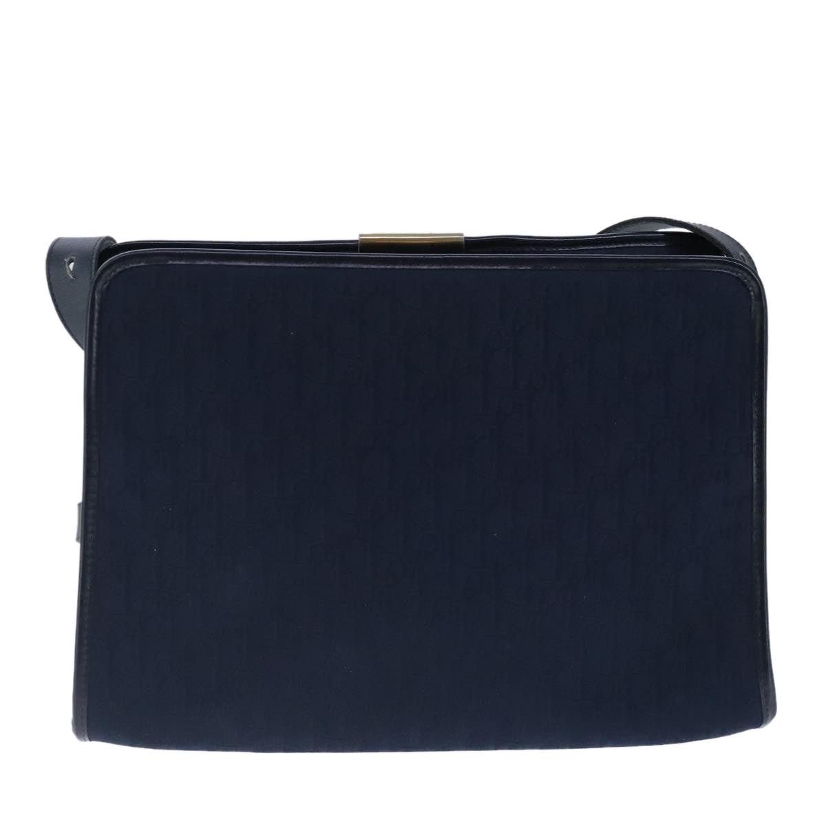 Dior DIOR Trotter Canvas Shoulder Bag Navy Gold Size ONE SIZE - 3 Thumbnail