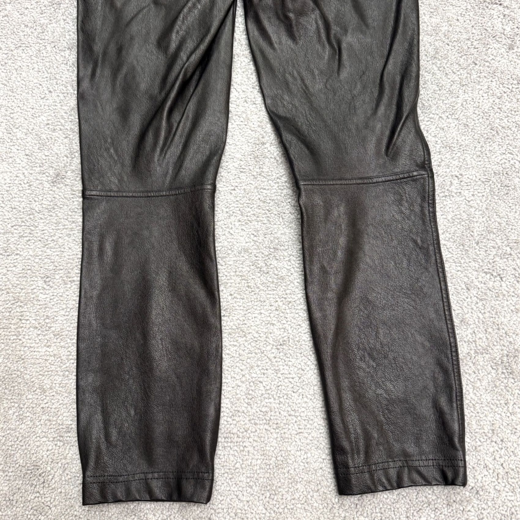 Spanx Spanx Faux Leather Skinny Stretch Leggings Pants Womens XS Black High Rise 24x24 Stretch Ankle Leggings City Classic Womens Black XS Spanx Size 26" / US 2 / IT 38 - 3 Thumbnail
