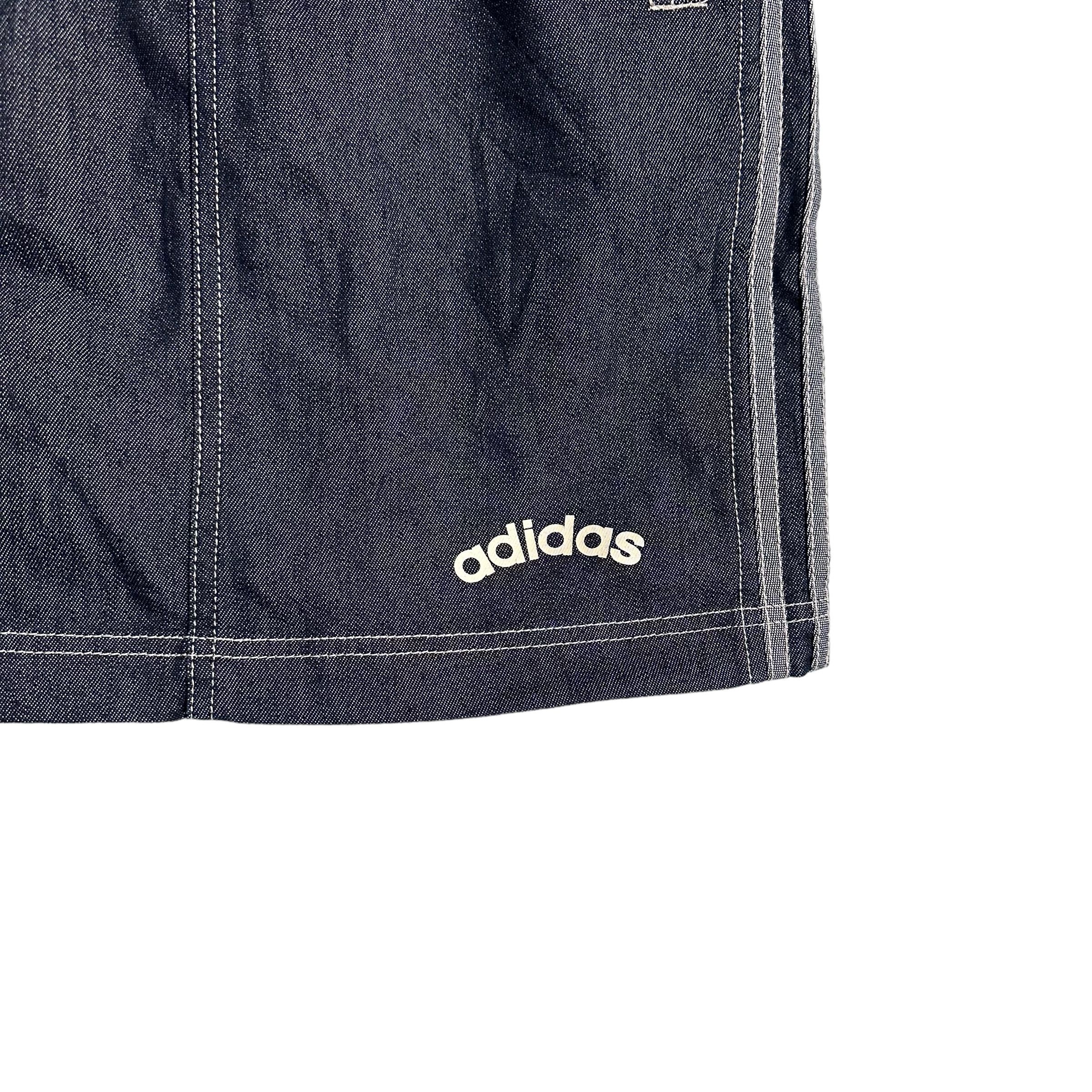 Adidas 🔥RARE🔥Adidas Denim Mini Skirt Size 27" / US 4 / IT 40 - 3 Thumbnail