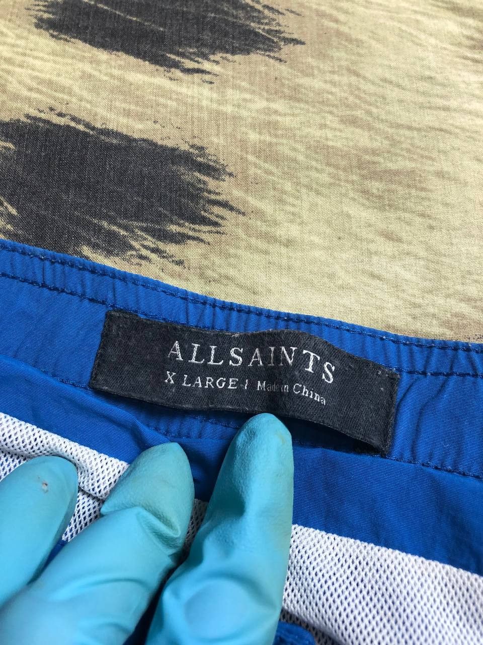Allsaints Vintage Allsaints Streetwear Blue Shorts Size XL Size US 36 / EU 52 - 2 Thumbnail