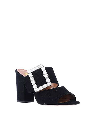 Paris Texas o1mle0524 Buckle Mules in Black/Silver Size US 7 / IT 37 - 2 Thumbnail