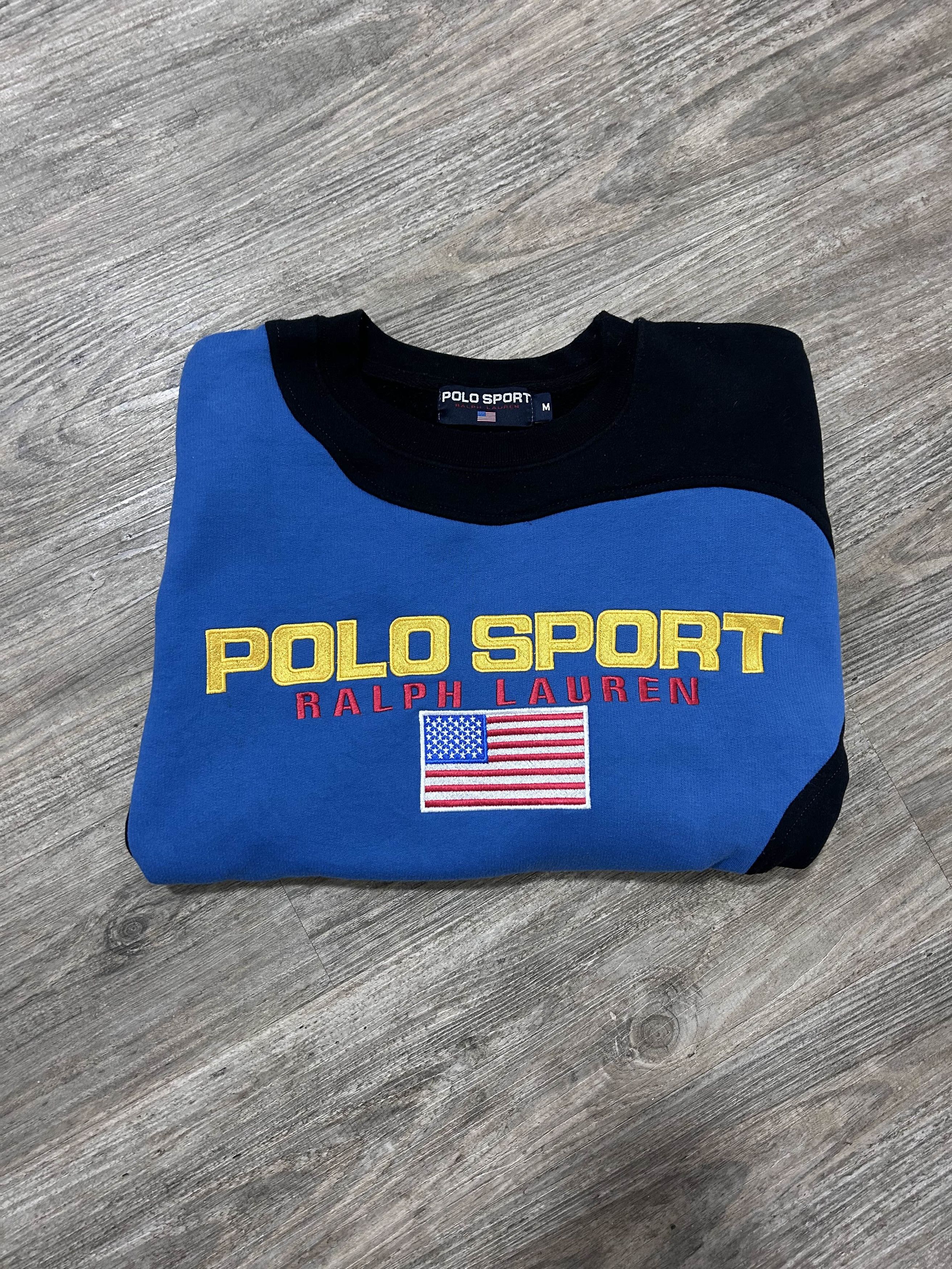 Ralph Lauren POLO Sport Ralph Lauren Rework Colorblock Flag Sweatshirt Size US M / EU 48-50 / 2 - 2 Thumbnail
