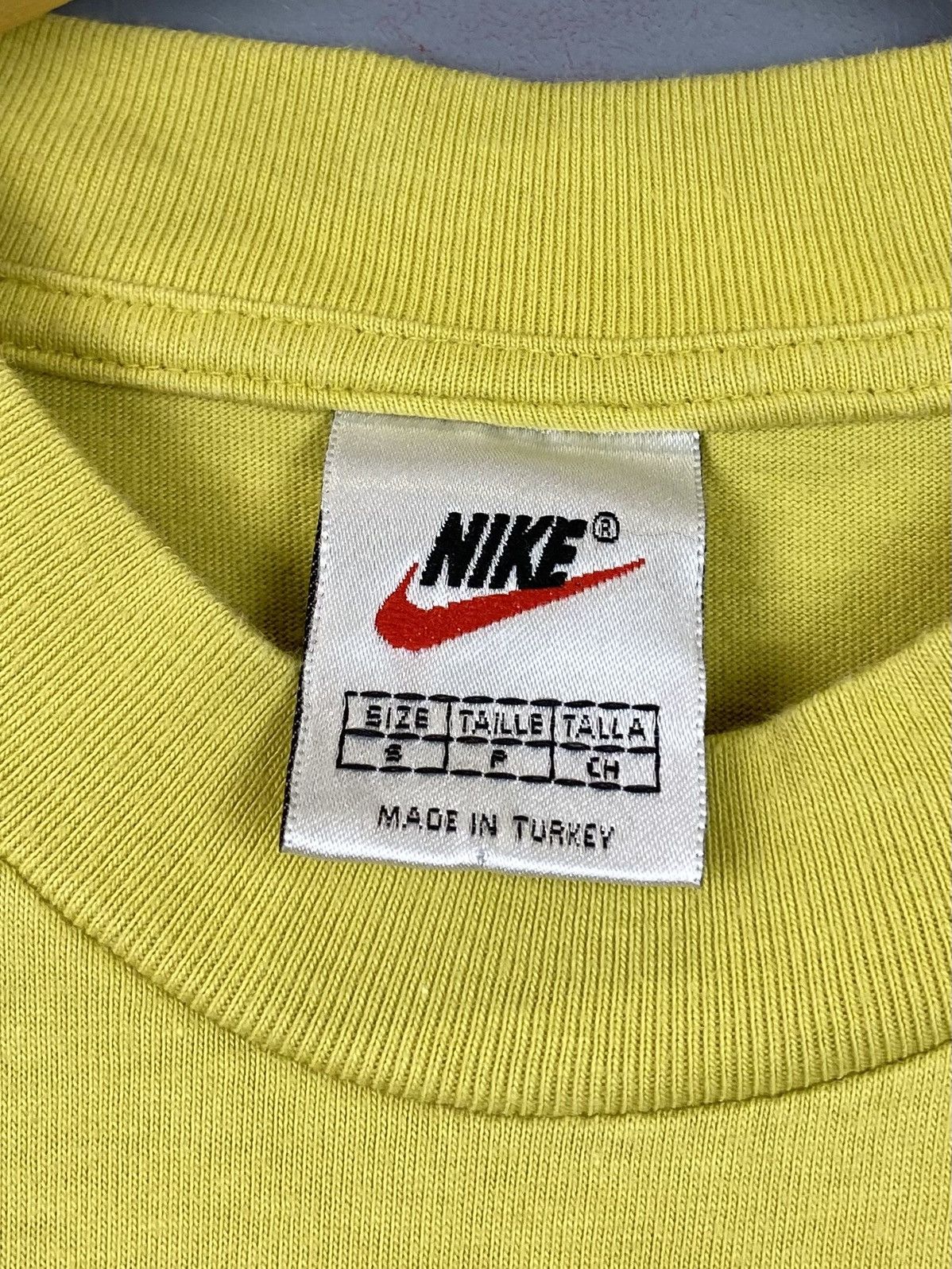 Vintage Vintage Nike T-Shirt Swoosh Logo Yellow Short Sleeve Men’s Size US S / EU 44-46 / 1 - 3 Thumbnail
