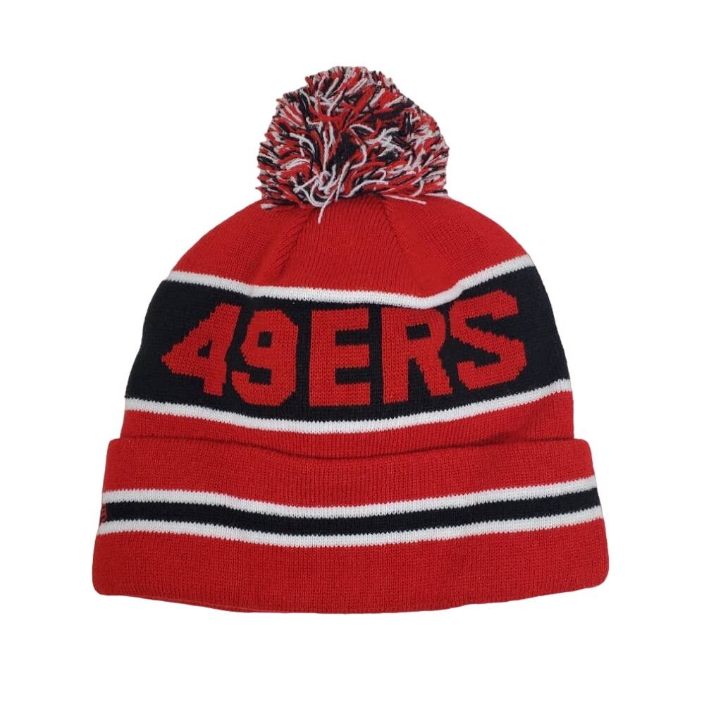 New Era NEW NFL SF 49ers Sideline Coach Pom Beanie RARE Vintage 2014 Size ONE SIZE - 5 Thumbnail