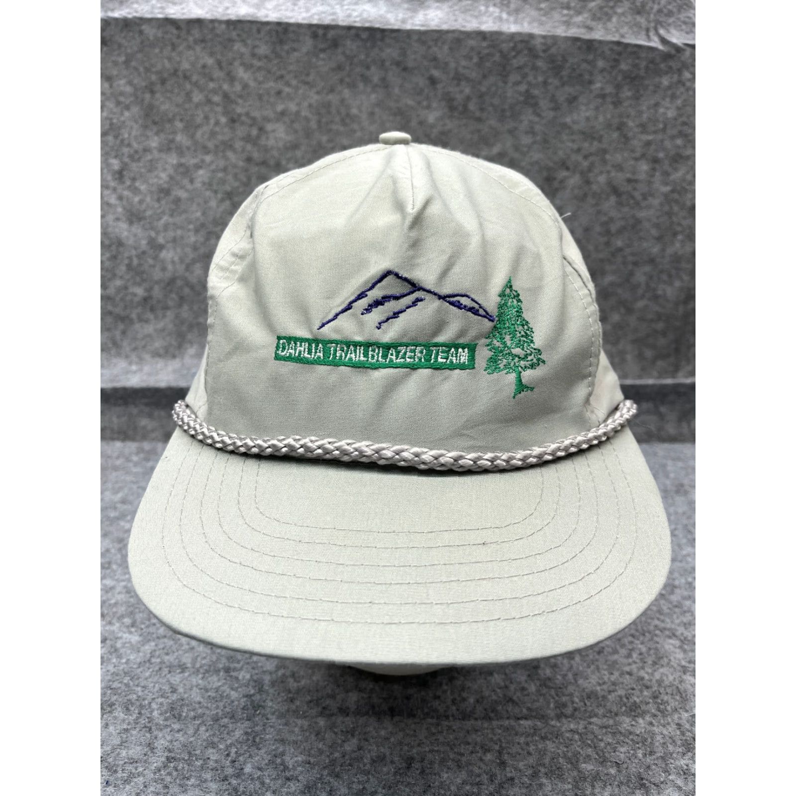 Vintage Dahlia Trailblazer Team Hat Cap Snap Back Adult Gray Cotton Poly 90s Size ONE SIZE - 2 Thumbnail