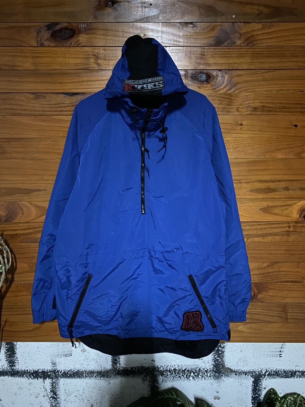 Kicks On Fire Vintage KICKS Snowboard Anorak Jacket Blue Japanese Outdoor Size US L / EU 52-54 / 3 - 3 Thumbnail