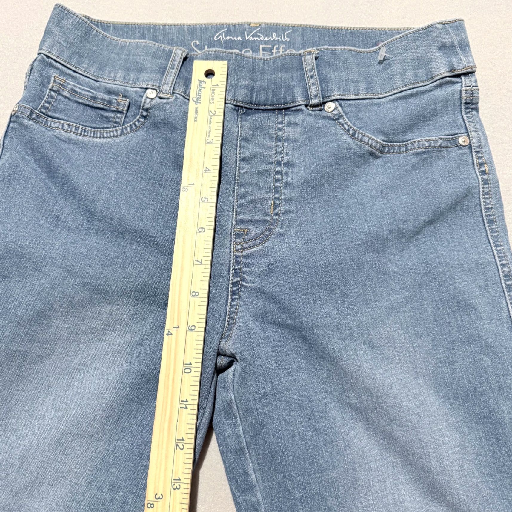 Gloria Vanderbilt Gloria Vanderbilt Shape Effect High-Rise Straight-Leg Jeans Women's Blue Denim Size 42" / US 20 - 3 Thumbnail