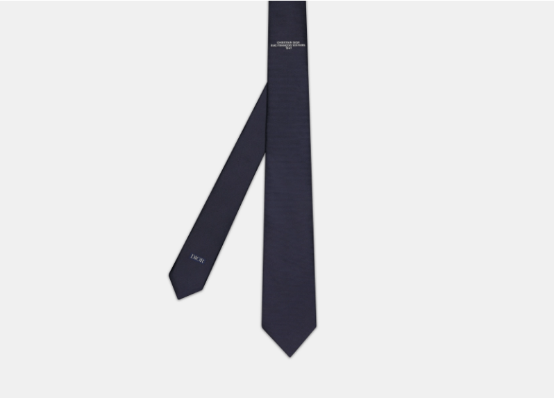 Dior o1w1db11125 41C104 Size : OS / Tie in Navy Blue/White Size ONE SIZE - 2 Thumbnail