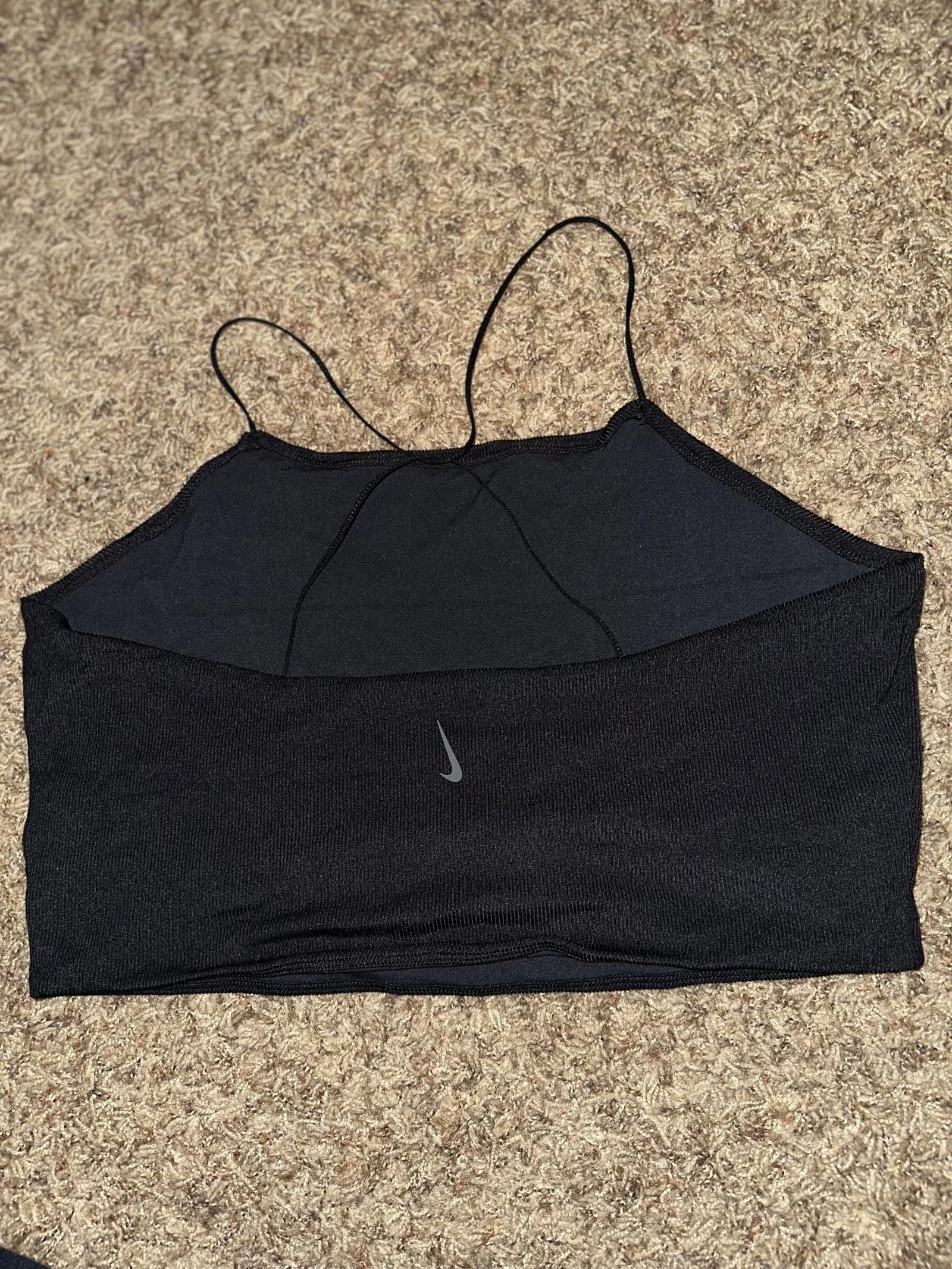 Nike Nike Women's Yoga Luxe Strappy Cami Black Tank Top Size XL / US 12-14 / IT 48-50 - 4 Thumbnail