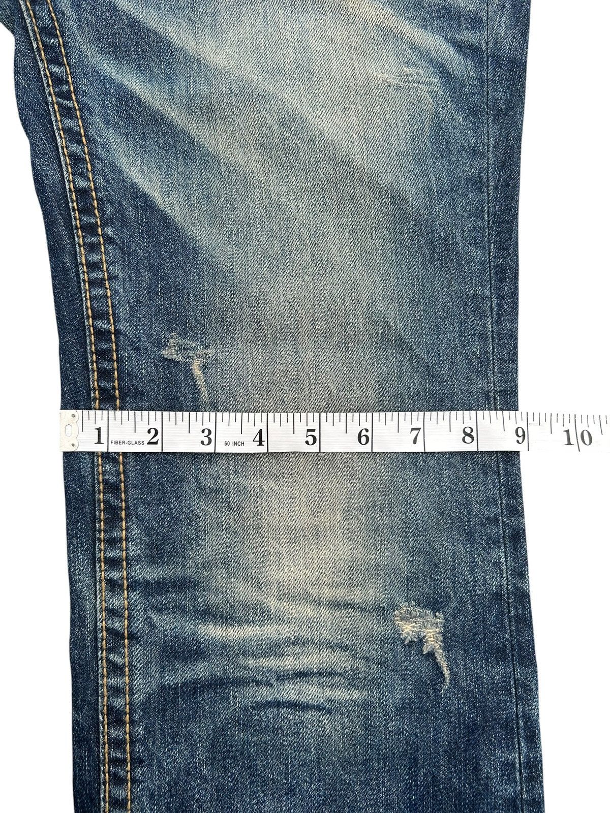 Kapital YOSHITOMO NARA LOLITA Exotic Vintage Distressed Denim Jeans Size US 33 - 20 Thumbnail