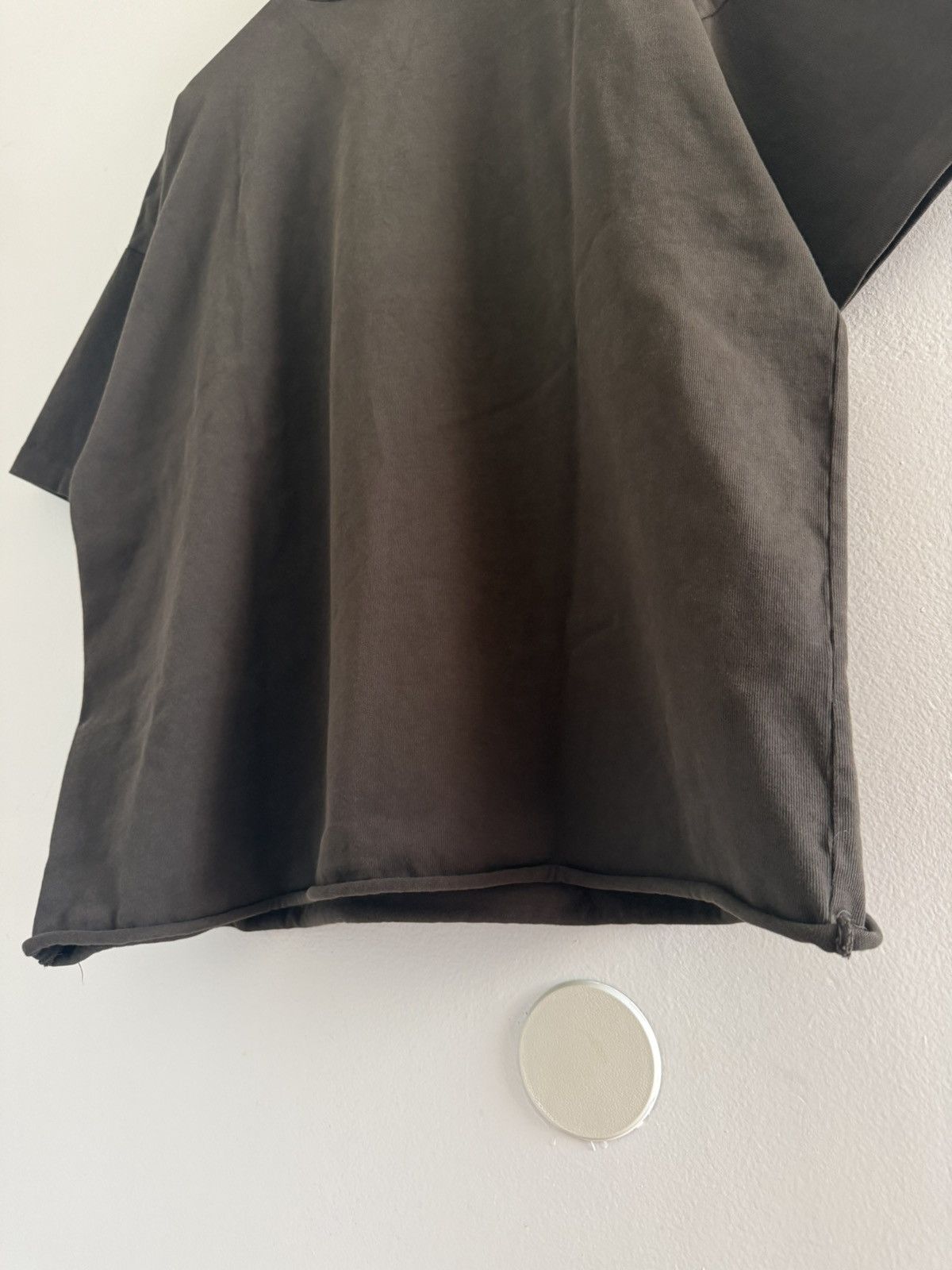 Kanye West SAMPLE Yeezy Season 7 Dark Brown Boxy Coachella Tee Shirt Size US L / EU 52-54 / 3 - 13 Thumbnail