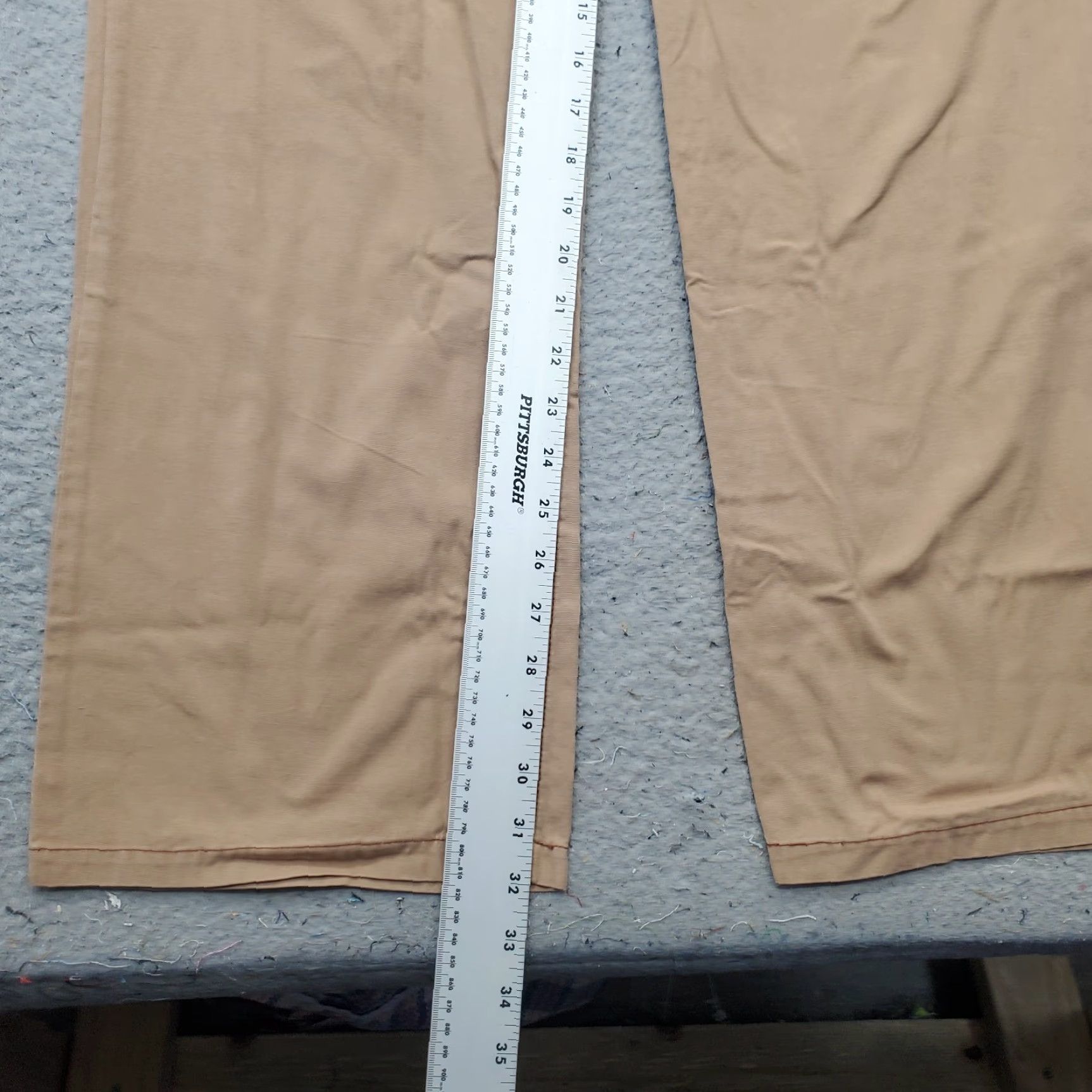 KAVU KAVU Mens Chino Pants 40 Tan Flat Front Regular Fit Slash Pocket Button Zipper Casual Travel Size US 40 / EU 56 - 6 Thumbnail