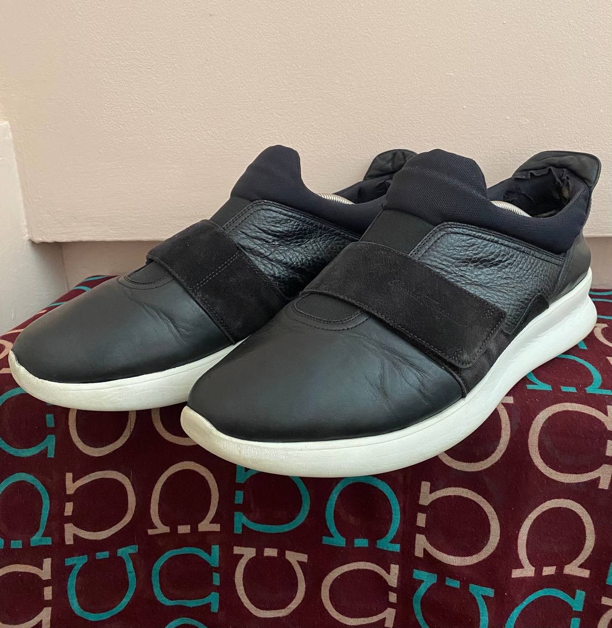 Salvatore Ferragamo 🔥 Salvatore Ferragamo Dion Slip On Sneaker 44 11.5 EE Black Size US 11.5 / EU 44-45 - 4 Thumbnail
