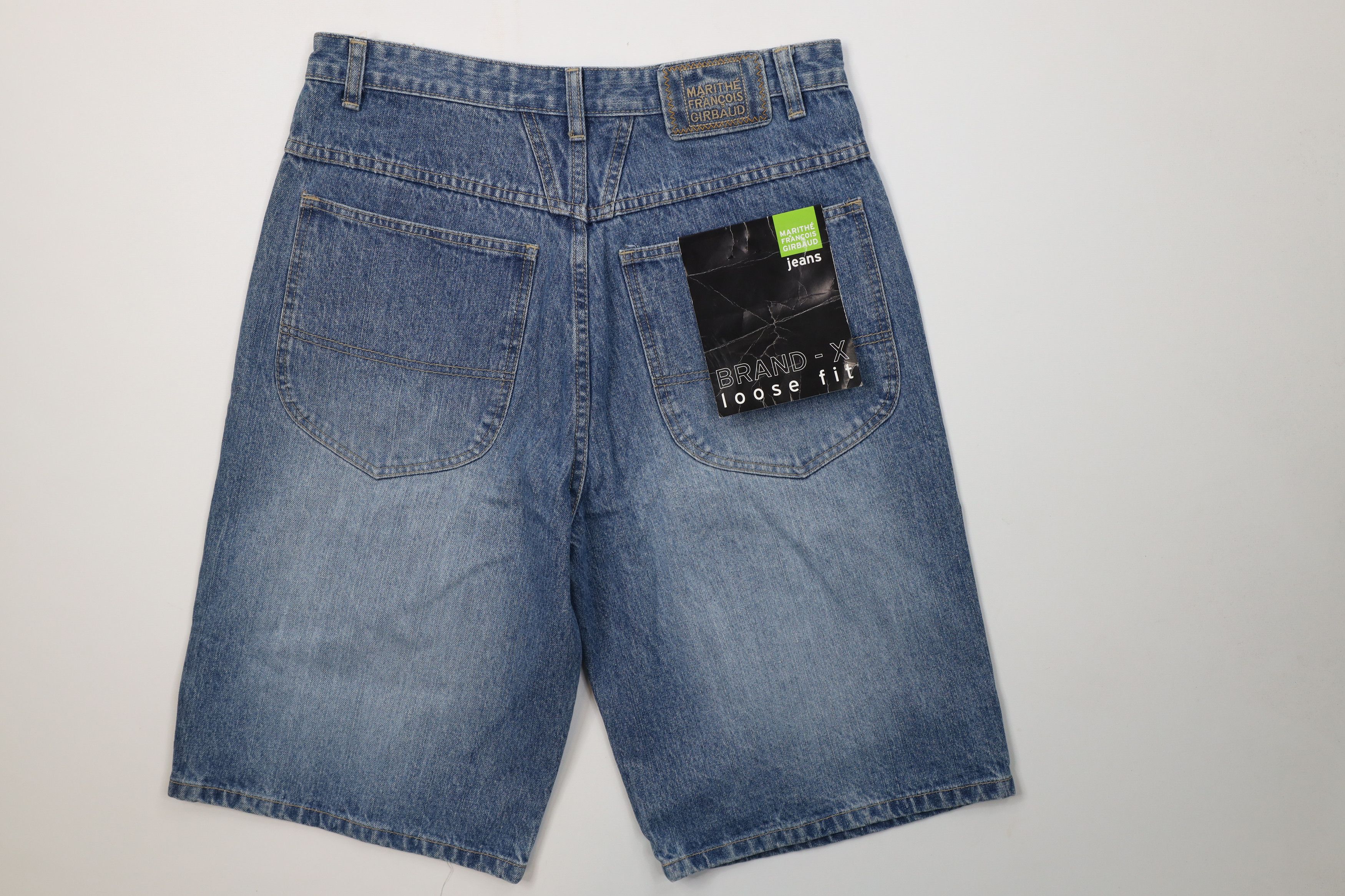 Marithe + Francois Girbaud Deadstock Vintage 90s Marithe Francois Girbaud Denim Shorts Size US 32 / EU 48 - 8 Thumbnail