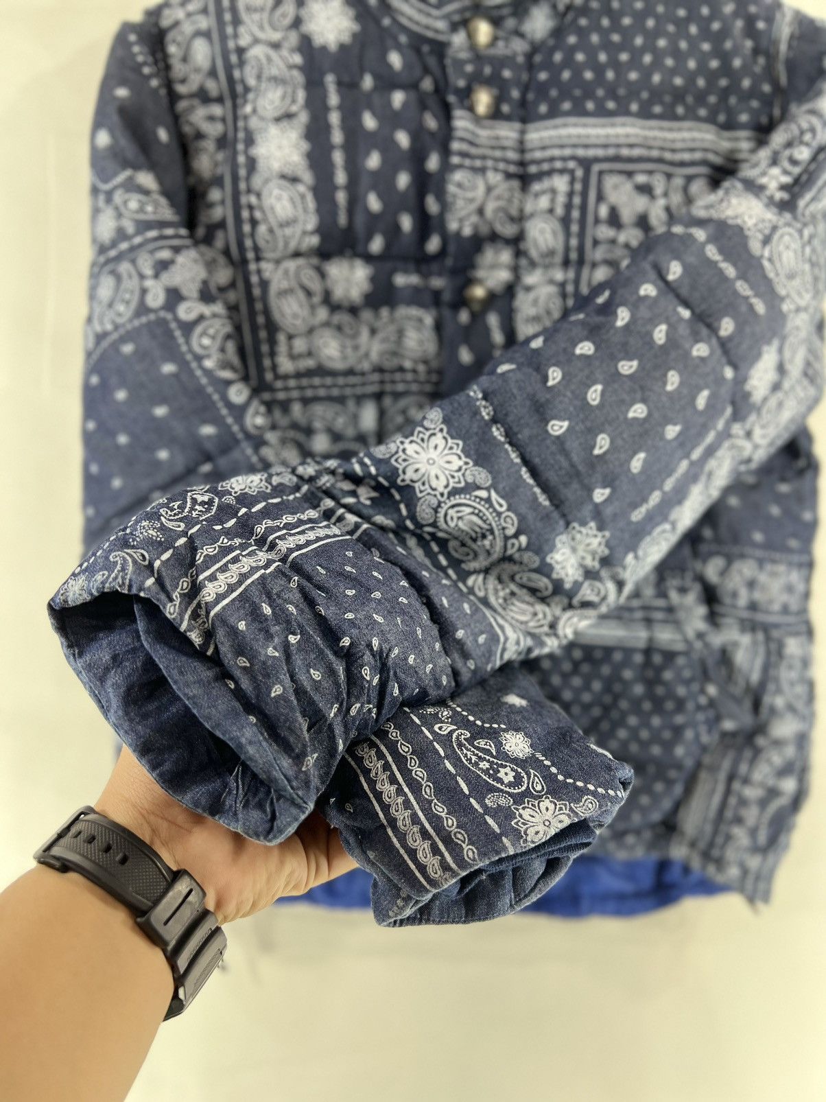 Kapital Kountry Vintage Jacket Half Puffer Jacket Paisley Design Size US L / EU 52-54 / 3 - 9 Thumbnail