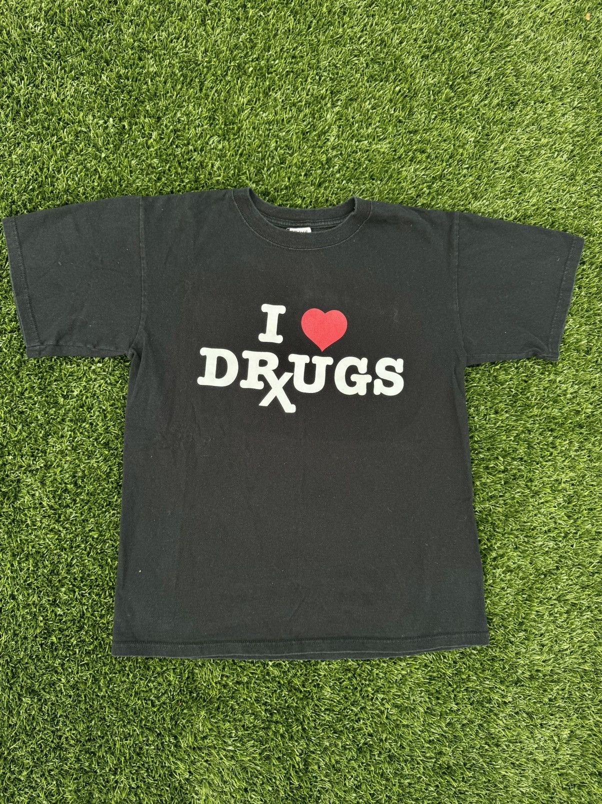 Vintage I Love Drugs 90’s Vintage Humor T-Shirt Size US M / EU 48-50 / 2 - 3 Thumbnail