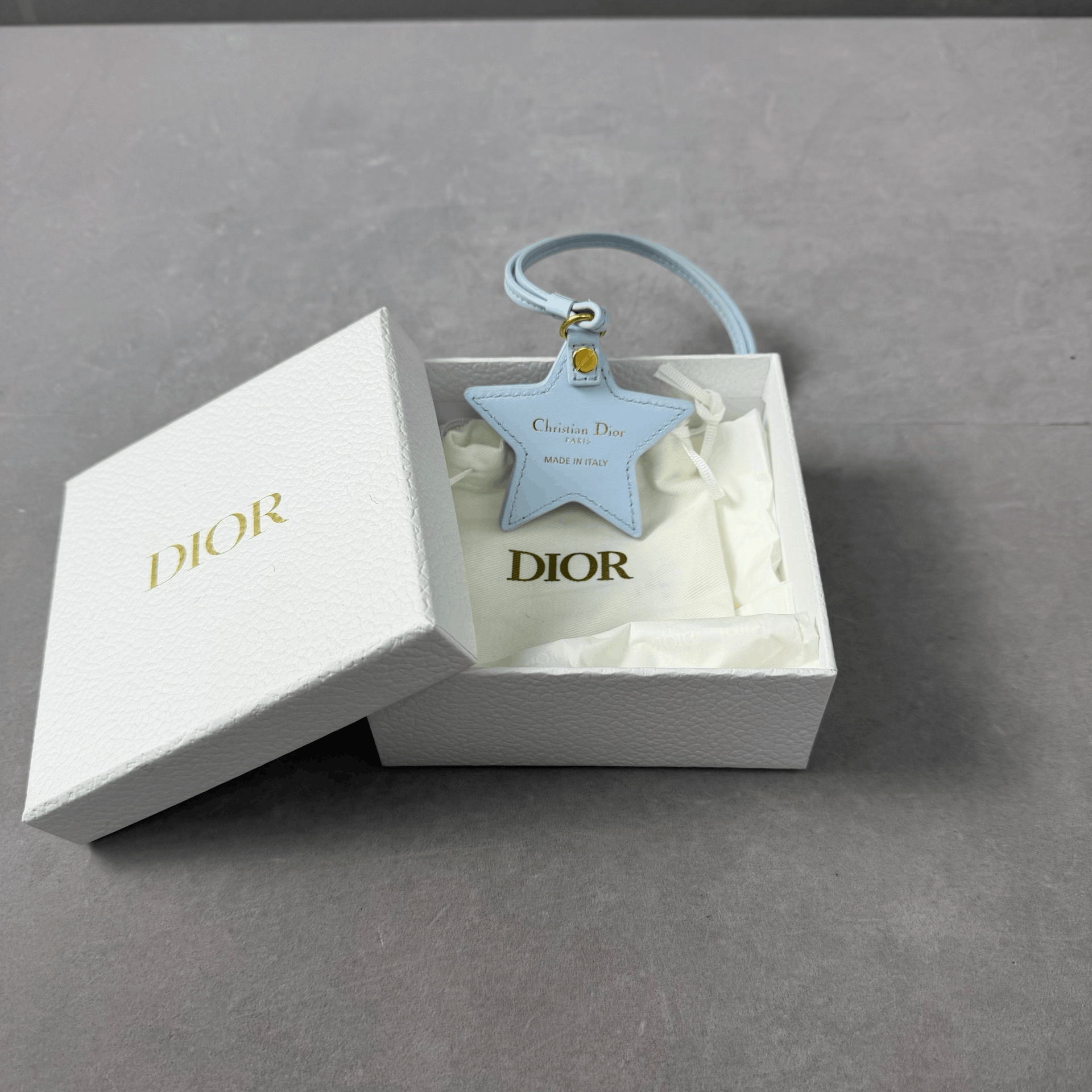 Dior Dior Baby Blue Leather Star Mirror Charm Size ONE SIZE - 1 Thumbnail