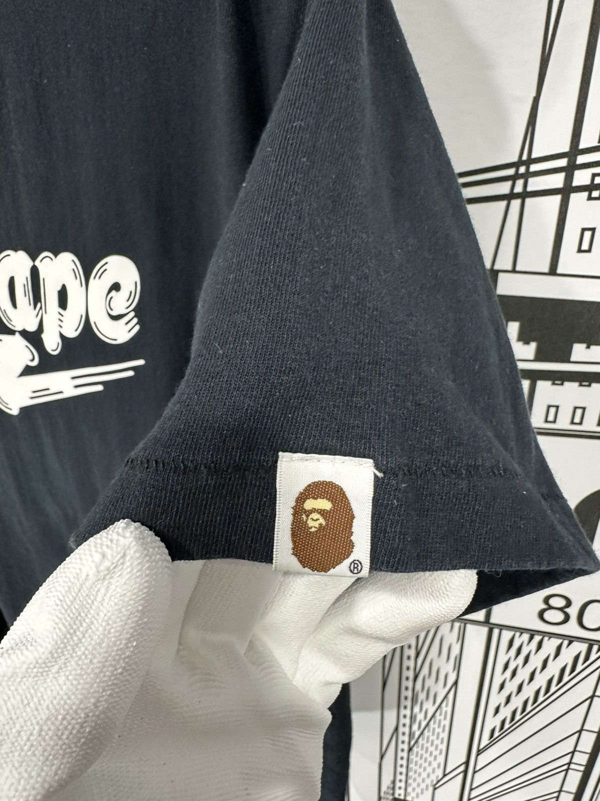 Bape Bape Star Bapesta Logo tee Black Large Size US L / EU 52-54 / 3 - 4 Thumbnail