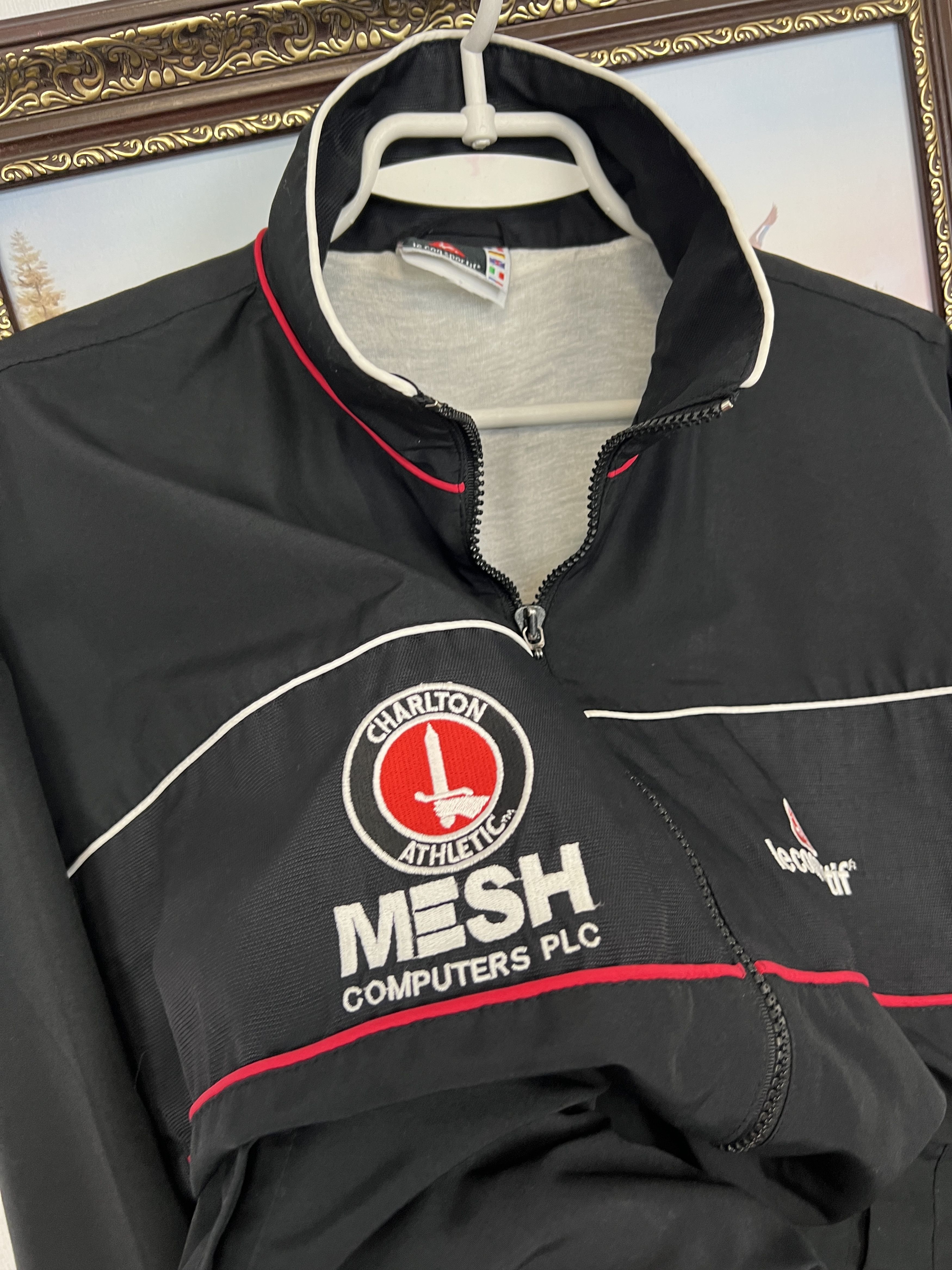 Le Coq Sportif Vintage 2000's Charlton Athletic Football Jacket Soccer Zip Size US S / EU 44-46 / 1 - 3 Thumbnail