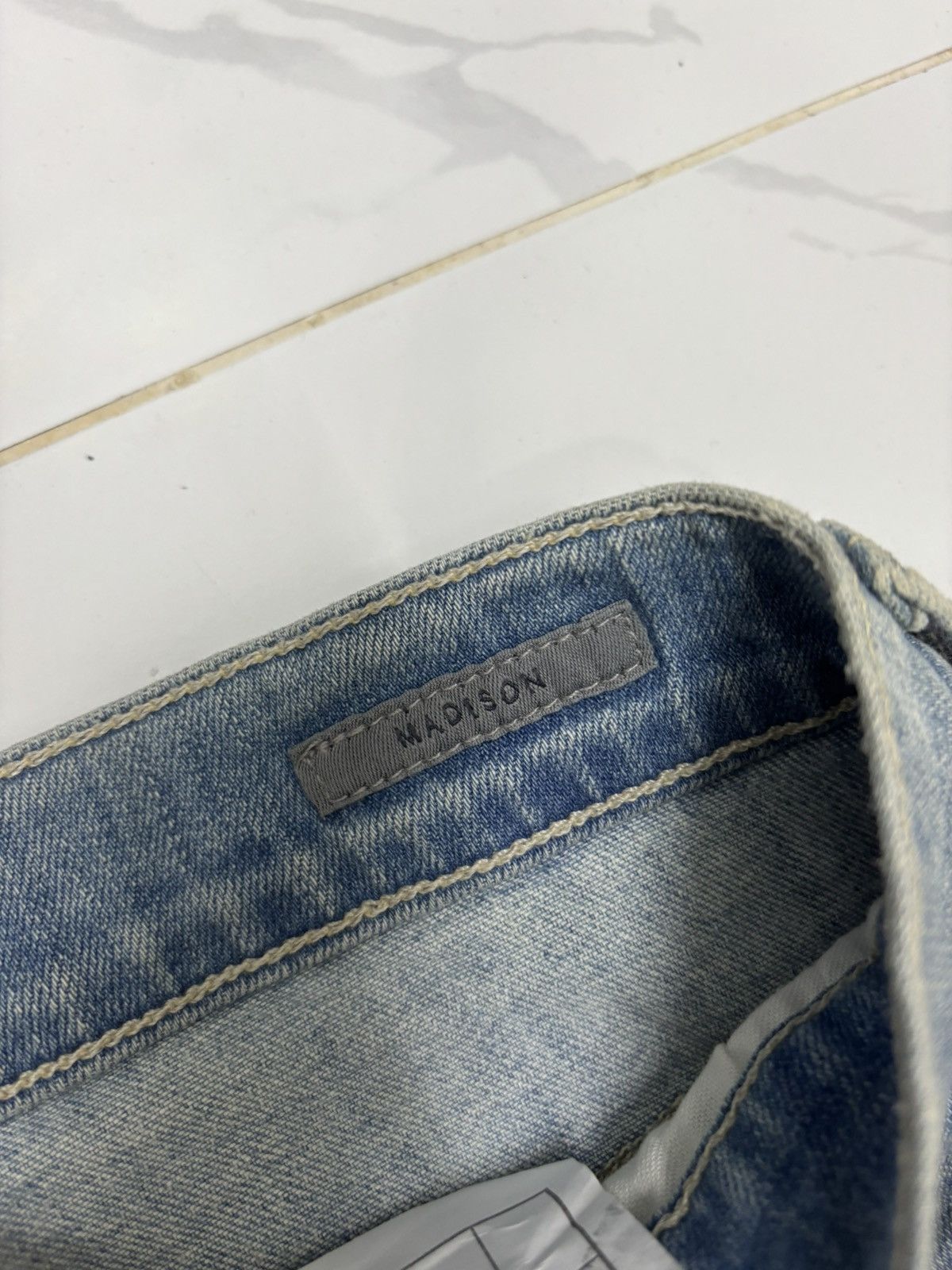 Agolde AGOLDE Denim Super Flare Jeans Distressed Denim Size US 29 - 14 Thumbnail
