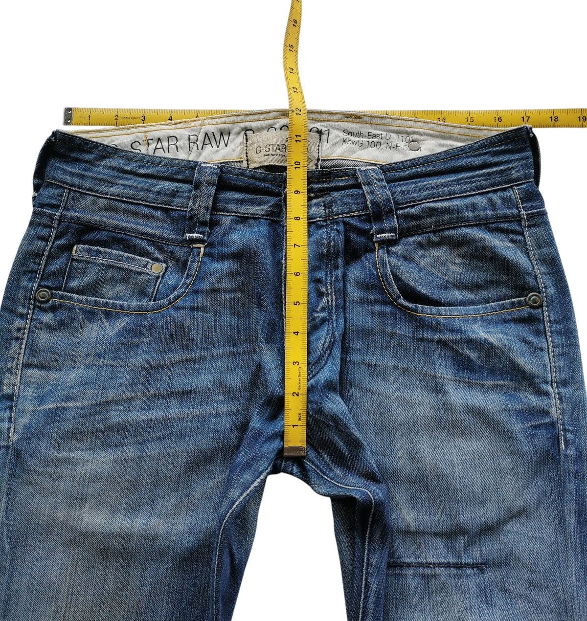 G-Star G-Star Raw Slim Distressed Jeans Size US 34 / EU 50 - 10 Thumbnail