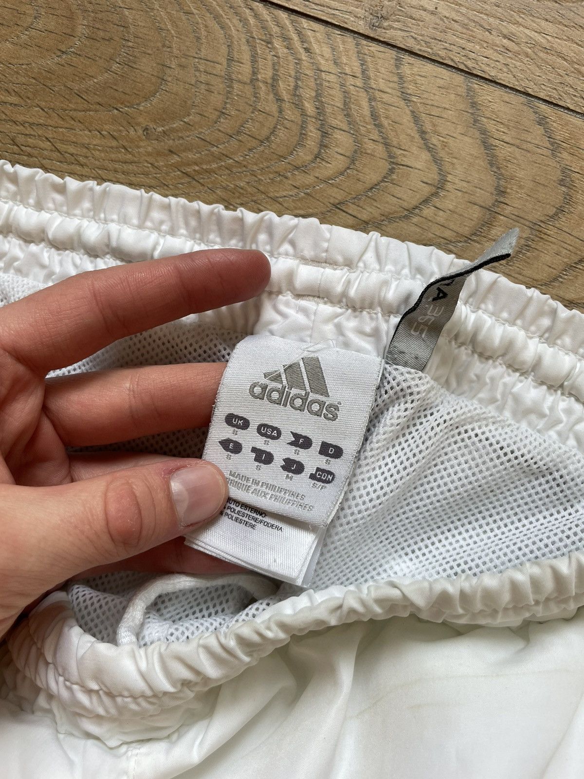 Adidas × Vintage Vintage adidas track pants drill drip swag y2k white 90s 00s Size US 30 / EU 46 - 2 Thumbnail