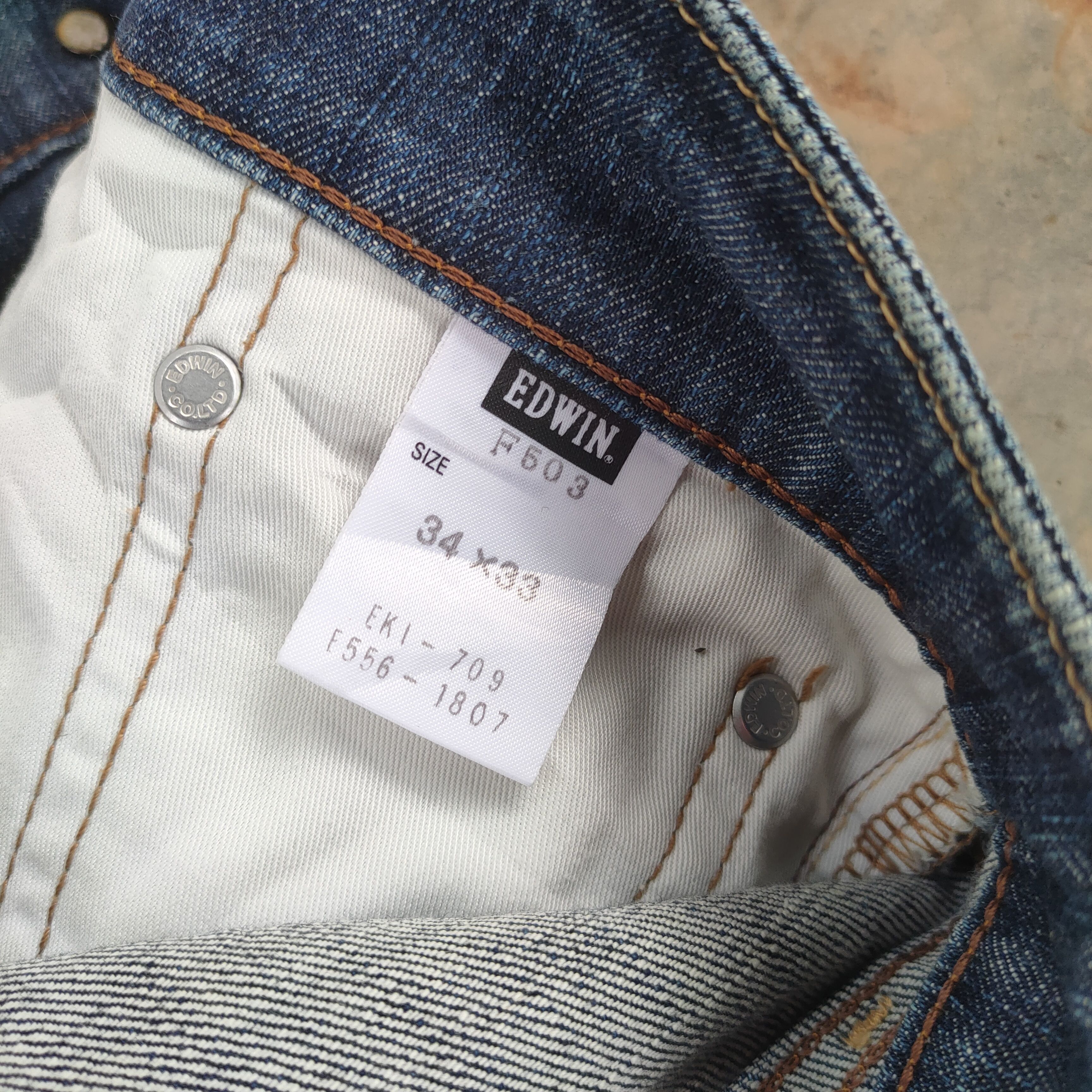 Edwin × Jean × Vintage W35 VINTAGE EDWIN FADED JEAN DENIM PANTS Size US 35 - 13 Thumbnail