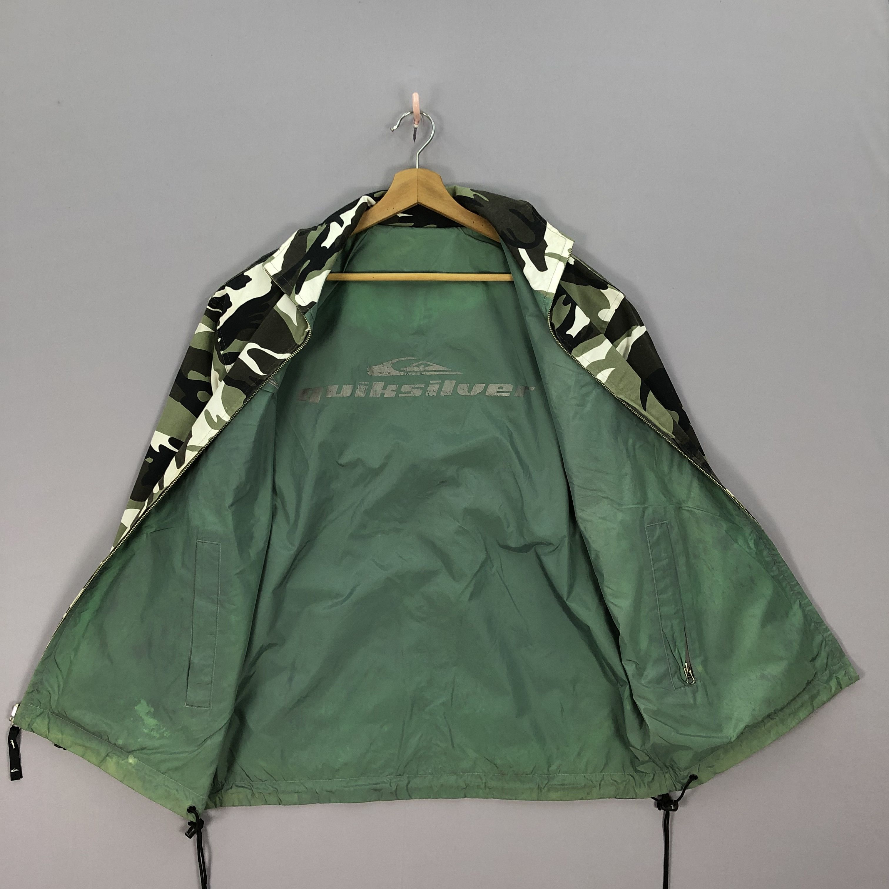 Quiksilver × Vintage Vintage Quiksilver Reversible Camouflage Windbreaker Jacket Size US M / EU 48-50 / 2 - 8 Thumbnail