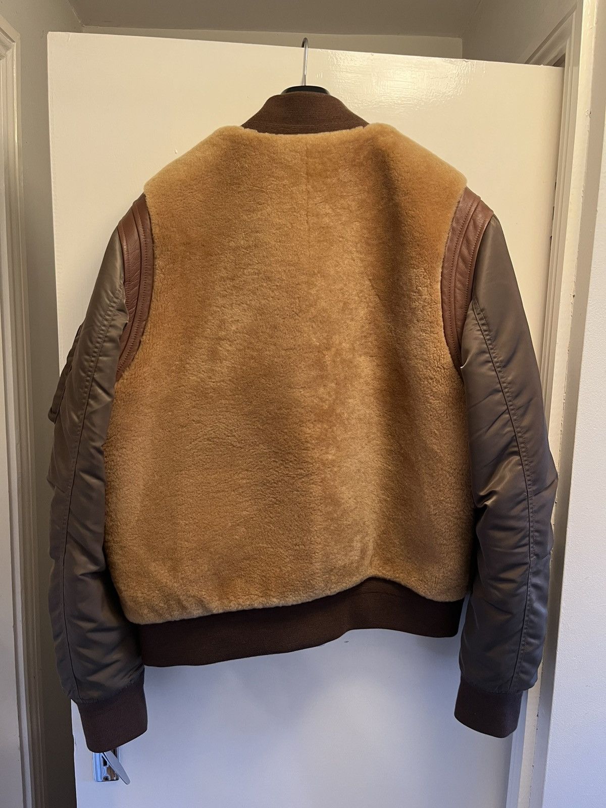 Amiri AMIRI Shearling Nylon Bomber Jacket Size US XL / EU 56 / 4 - 2 Thumbnail