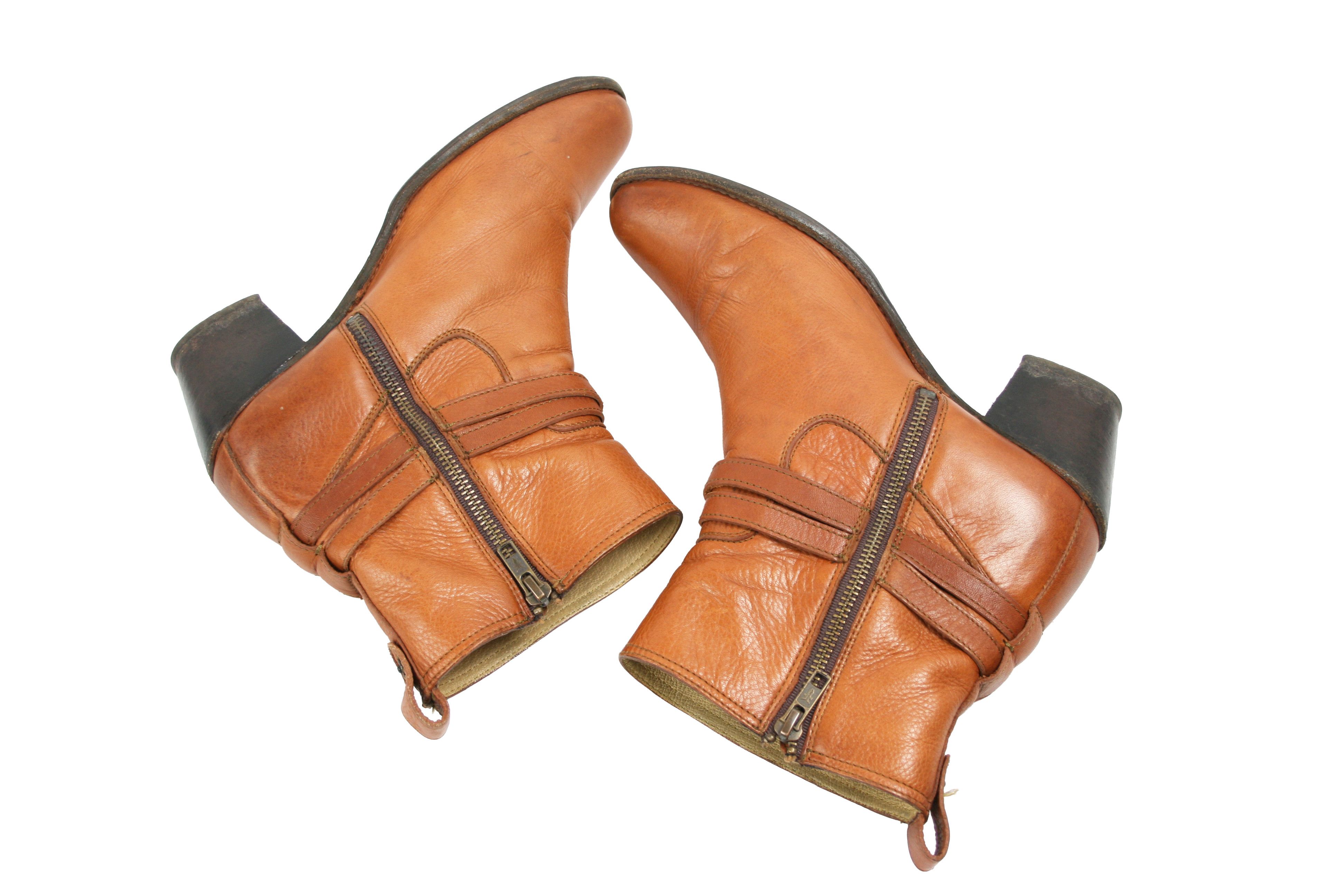 Frye 00S Y2K Jackie Rivet Cowboy Ankle Boots Vintage Size US 9 / IT 39 - 10 Thumbnail