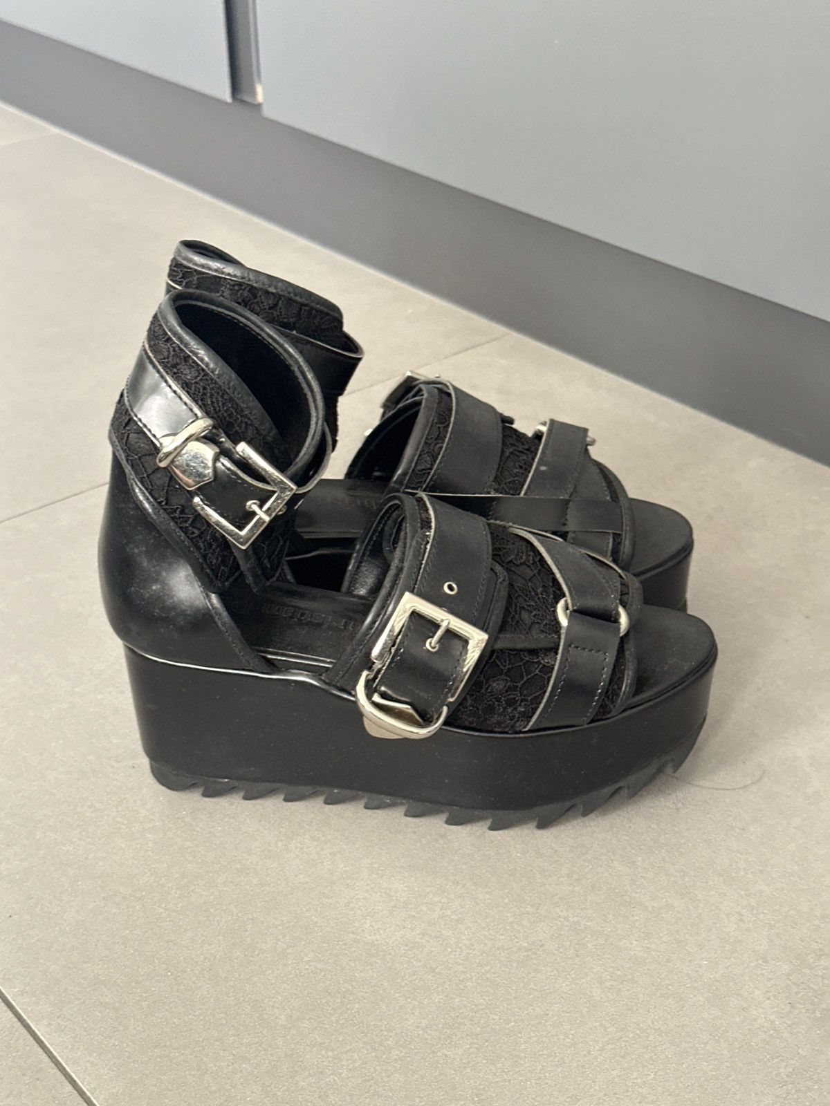 Christian Dada Christian dada platform buckle sandals Size US 9 / IT 39 - 1 Thumbnail