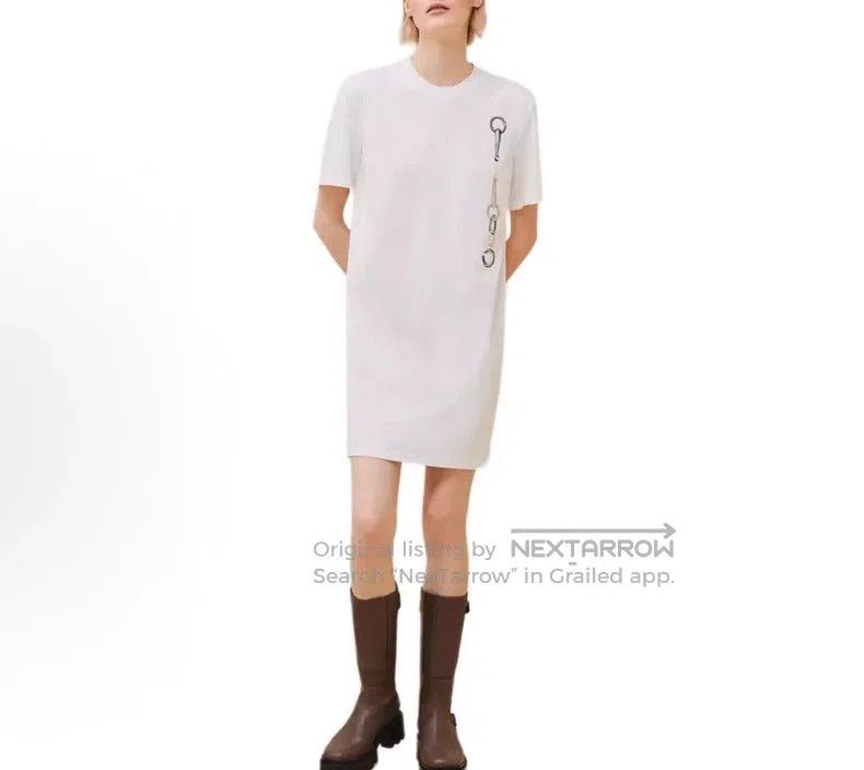 Hermes Hermes Women's short sleeve printed T-shirt dress, classic Size XS / US 0-2 / IT 36-38 - 1 Thumbnail
